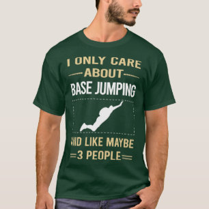 T-shirt Funny 3 personnes Base Jumping