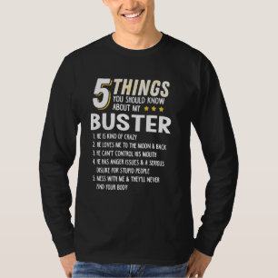 T-shirt Funny 5 choses grand-père Buster Graphic Crazy cad