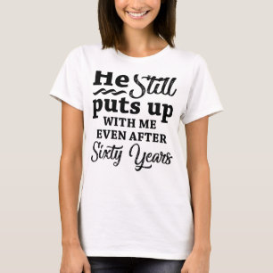 T-shirt Funny 60ème anniversaire de Mariage