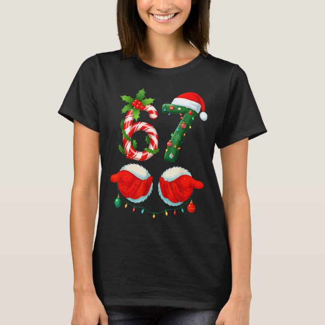 T-shirt Funny 67 Christmas 6 7 Meme Pajamas Holiday Gen Al (Devant)