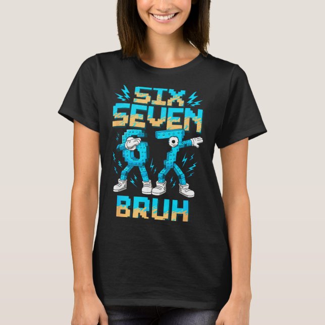 T-shirt Funny 67 Dab Six Seven Burh Christmas 6 7 Dabbing  (Devant)