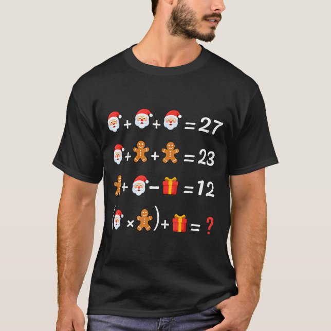 T-shirt Funny 67 Meme Christmas Math Teacher Santa Six Sev (Devant)