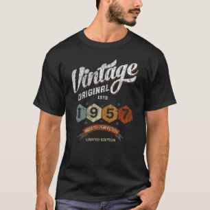 T-shirt Funny 68 Year Old 1957 Vintage 68th Birthday Gift