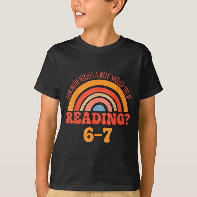 T-shirt Funny 6-7 Englieacher 67 Meme Reading  (Devant)