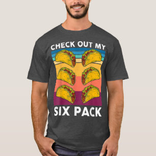 T-shirt Funny 6 pack Meican Gym Top pour les amateurs de T