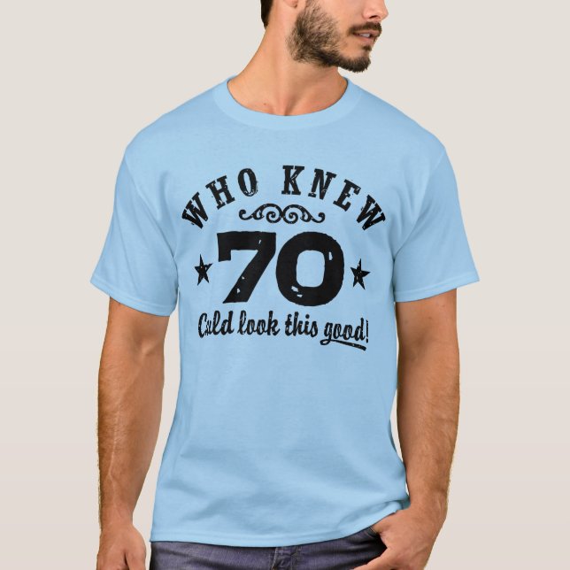 T-shirt Funny 70e anniversaire (Devant)