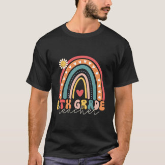 T-shirt Funny 8E Année Retour À L'École Arc-En-Ciel 8E Ann