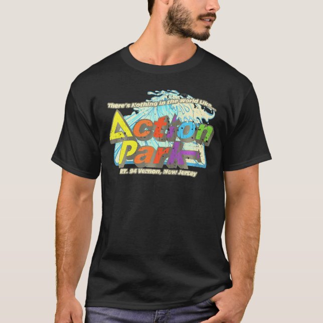 T-shirt Funny Action Park New Jersey 1978 (Devant)