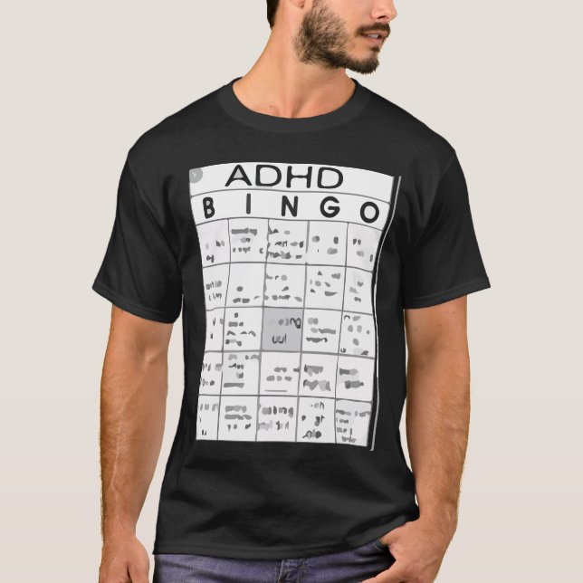 T-SHIRT FUNNY ADHD (Devant)