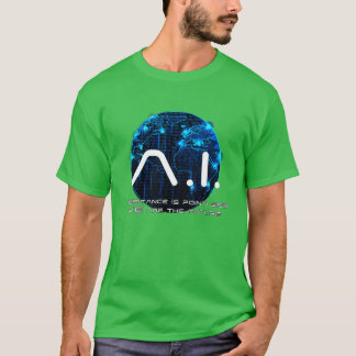 T-shirt Funny AI Singularité Conspiracyheory Machine girl