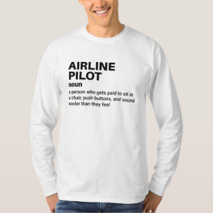 T-shirt Funny Airline Capitaine Définition