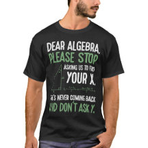 Funny Algebra Math Enseignant Don Stop Demande pou