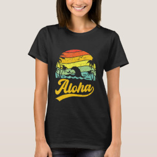 T-shirt Funny Aloha Hawaii Palm Tree Beach Vacation Family