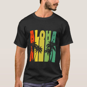 T-shirt Funny Aloha Hawaii Palm Tree Beach Vacation Family