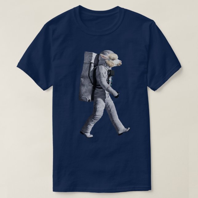 T-shirt Funny Alpaca Astronaut gift idea  (Design devant)