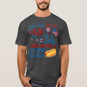 T-shirt Funny America Hotdog Vous Ressemblez Au 4ème de