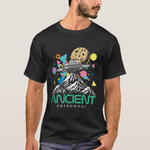 T-shirt Funny Ancien Astronaut Montagnes Ufo Planètes