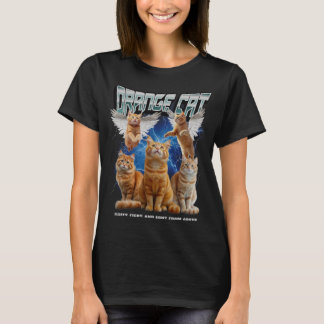 T-shirt Funny Angel Cats Fluffy Fiery Sent From Above