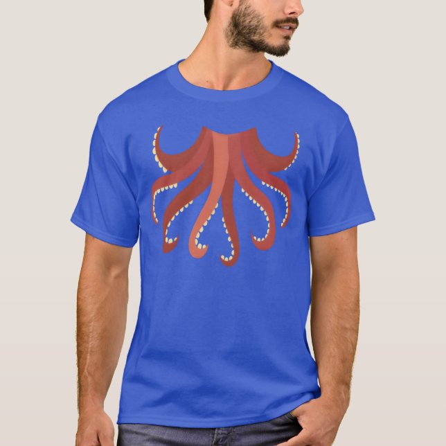 T-shirt Funny Animal Octopus Costume For Halloween retro (Devant)