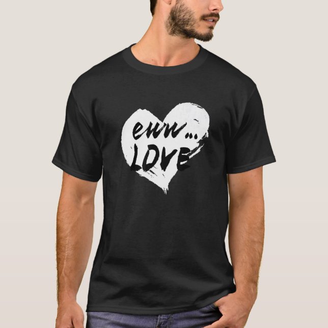 T-shirt Funny Anti Valentines Day Heart Love For Single Pr (Devant)