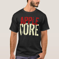 T-Shirt Funny Apple Core Customizable Garment