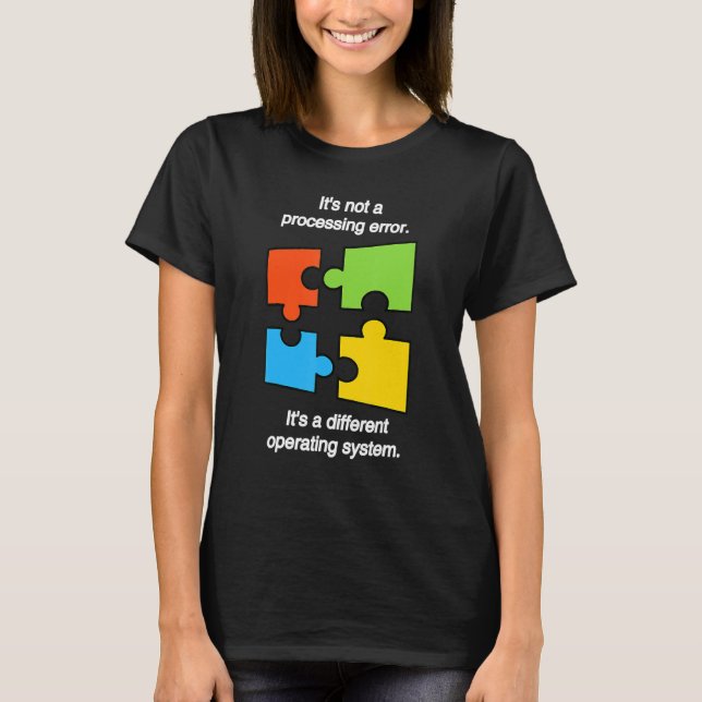 T-shirt Funny April Autism Awareness Ribbon Puzzle Autisti (Devant)