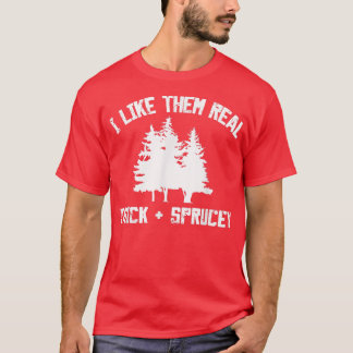 T-shirt Funny Arbre De Noël Je Les Aime Vraiment Épais Et 