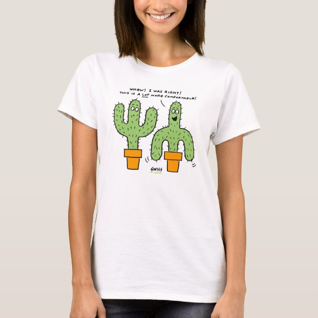 T-shirt Funny Arizona Cactus Lover Cute Cartoon Cactus (Devant)