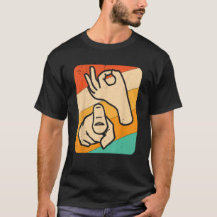 T-shirt Funny ASL American Sign Language, (explicite) Nove