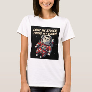 T-shirt Funny Astronaut Cat T-Shirt: Lost in Space, Pet
