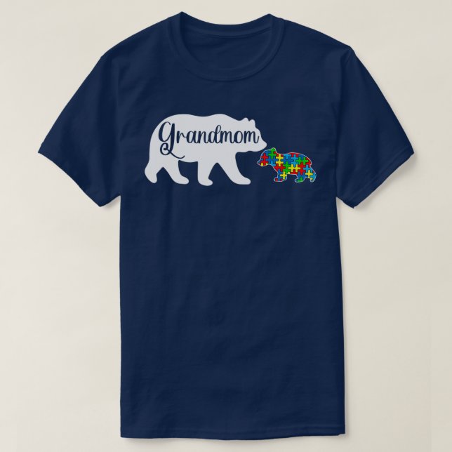 T-shirt Funny Autism Laurenes Grand-mère Ours Famille Auti (Design devant)
