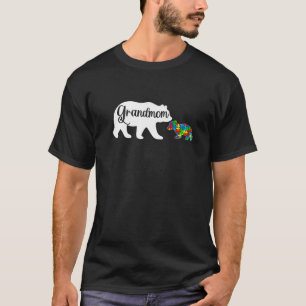 T-shirt Funny Autism Laurenes Grand-mère Ours Famille Auti