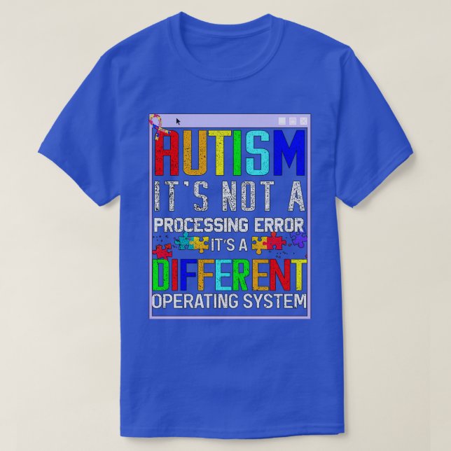 T-shirt Funny Autisme cite Neurodiversity Awareness Suppor (Design devant)