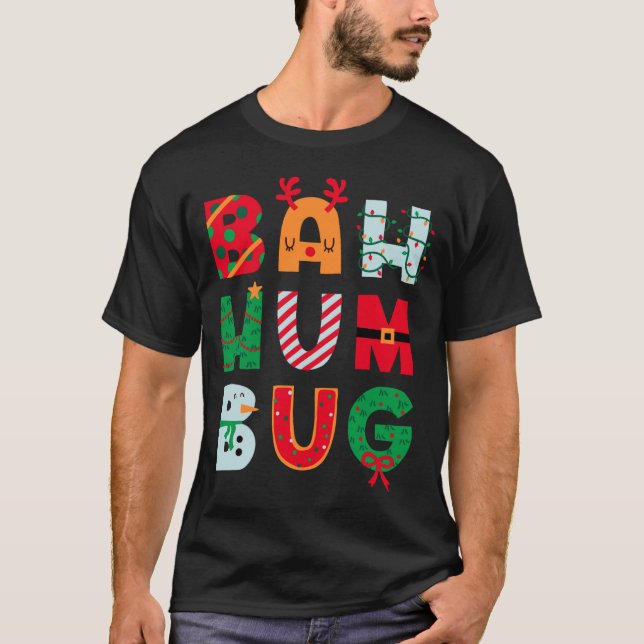 T-shirt Funny Bah Humbug Holiday  (Devant)