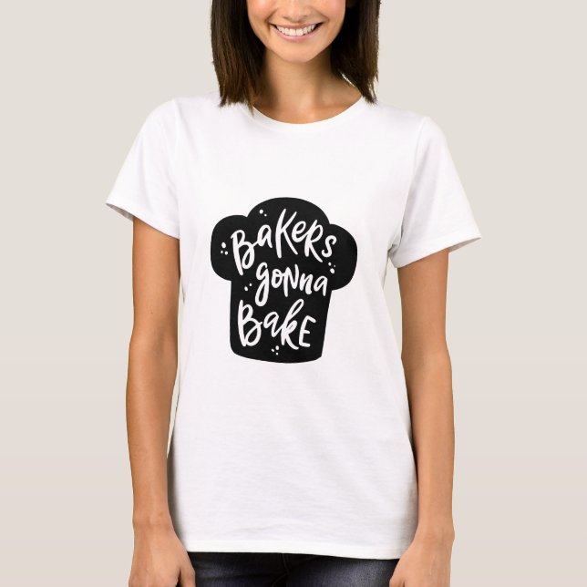 T-shirt Funny Baking Apparel (Devant)