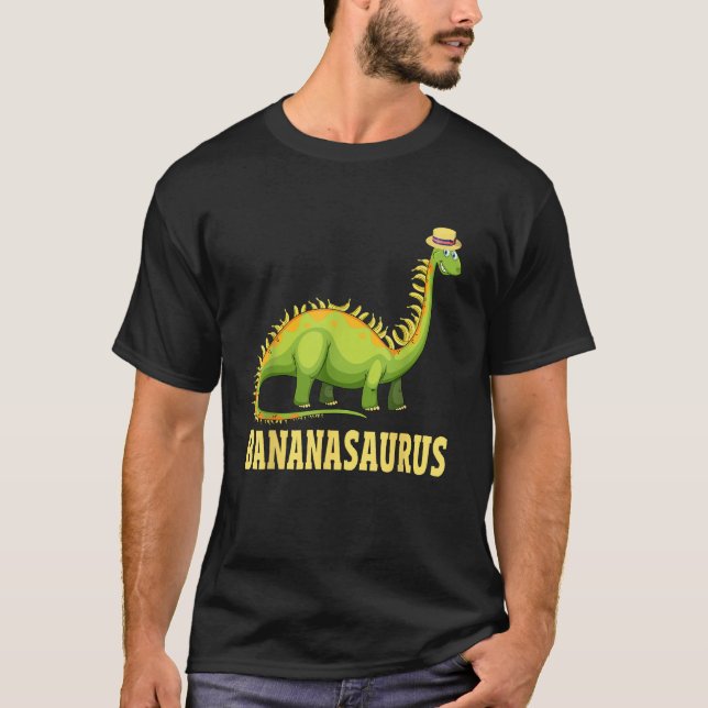 T-shirt Funny Bananasaurus Apparel Dinos Banana Dinosaur (Devant)
