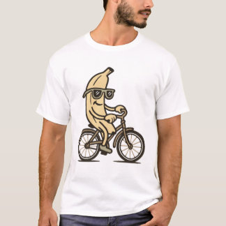 T-shirt Funny banane and bike Cycling