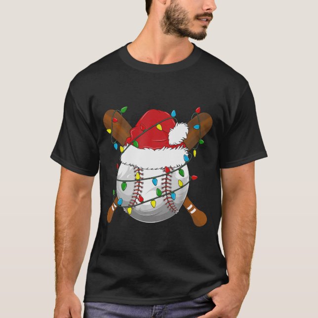 T-shirt Funny Baseball Christmas Matching Family Pajamas X (Devant)