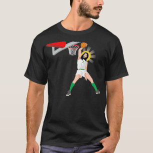 T-shirt Funny Basketball Jesus Christian Humor Slam Dunk 