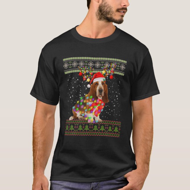 T-shirt Funny Basset Hound (Devant)