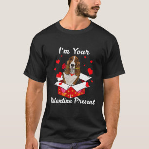 T-shirt Funny Basset Hound Je suis votre Saint Valentin pr