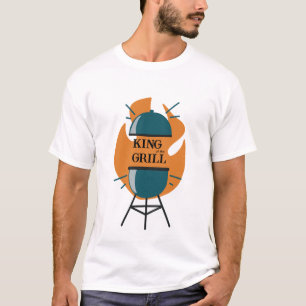 T-shirt Funny BBBQ King of the Grill Fête des pères