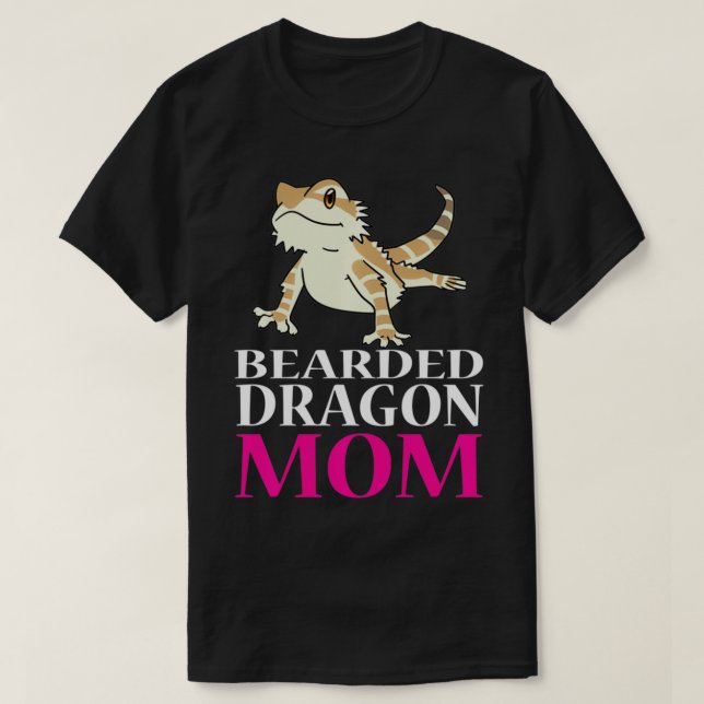 T-shirt FUNNY BEARARN DRAGON MOM Propriétaires d'animaux d (Design devant)