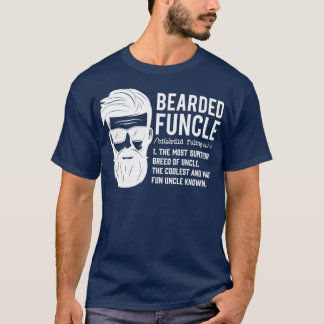T-shirt Funny Bearned Uncle Définition Mustache Humour