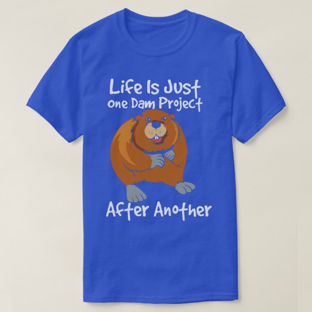T-shirt Funny Beaver Gestionnaire de projet (Design devant)