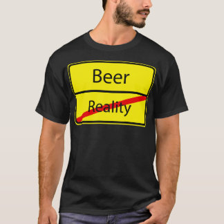 T-shirt Funny Beer Reality German Road Signet Cadeau