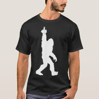 T-shirt Funny Bigfoot Middle Finger pour le collectif Squa