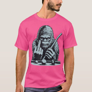 T-shirt Funny Bigfoot Sasquatch Billard Bassquatch Pool