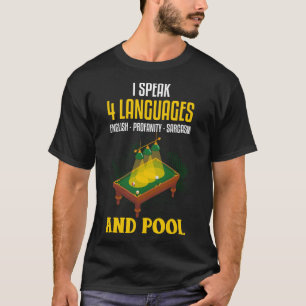 T-shirt Funny Billard Chemise Joie Sarcastique Billard Poo