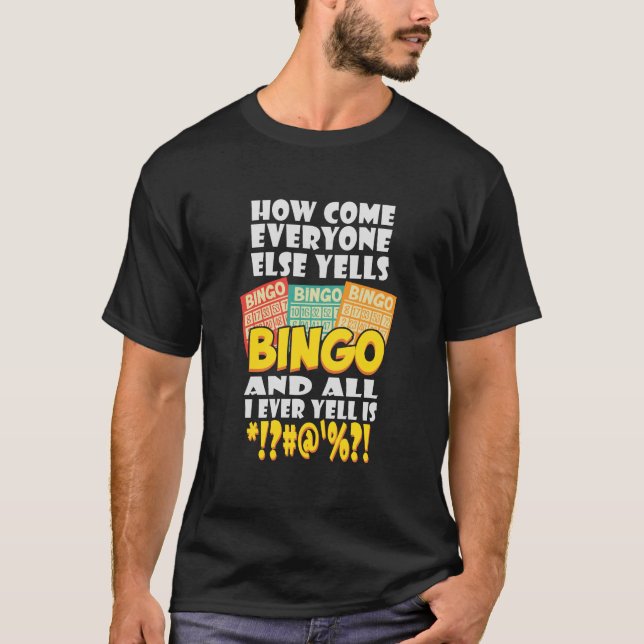T-shirt Funny Bingo (Devant)